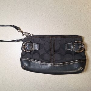 Coach Black Vintage Wristlet
